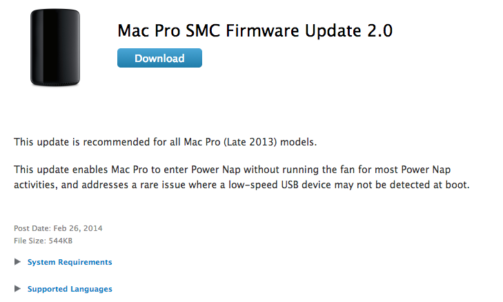 update mac pro